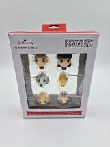Hallmark Peanuts Mini Christmas Tree Ornaments - Set of 6 Character Ornaments - $14.84