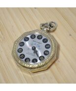 Vintage Brichot 17 Jewels Shock Proof Pendant Watch, Gold, White, Black ... - $24.99