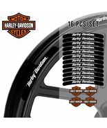 Harley-Davidson Wheel Decals – Rim Stripe Stickers Black - $29.99