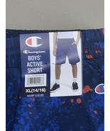 Champion Boys Active Short  Surf The Web XL (14/16) Blue W/Red - $237.02 MXN