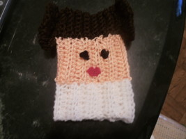 Boot cuffs-girl&#39;s princess leia design-9&quot;-12&quot; Crocheted! - $12.95