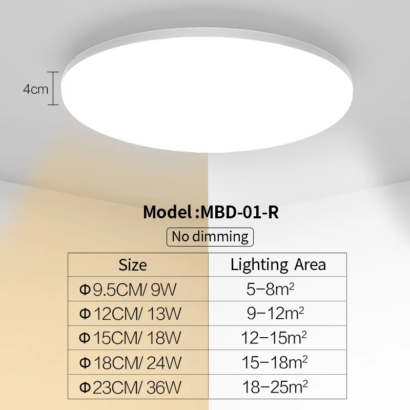 MARPOU  LED Ceiling Lamps 220V 110V Lustre 48W 36W 24W Hanging Lights for  Livin - £146.70 GBP