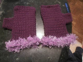 Fingerless gloves crocheted. Women&#39;s or girl&#39;s. ANY Color! - £11.94 GBP
