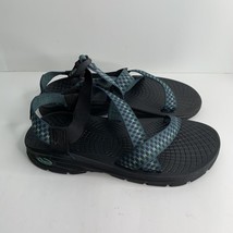 Chaco Mens 13 Sandals Blue Black Printed Pull On Shoes Hiking Water Zvolv 2 - £38.75 GBP