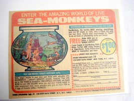 1970 Color Ad Sea Monkeys Sales Unlimited Transcience Corporation - $7.99