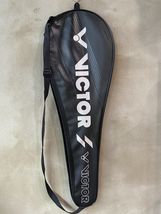 Victor Premium Badminton Racket Full Case Racquet Case Cover Bag Black NWT - $17.73