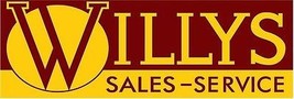 Willys Sales &amp; Service Metal Sign 18&quot; by 6&quot; - $30.00