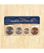 Cyprus 1977 4 Coins Set 5 25 50 100 Mils UNC in Wallet 03155 - £21.56 GBP