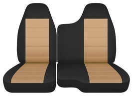 Truck seat covers Fits Ford Ranger 1998-2003 60/40 Bench seat  Black and tan - $89.99