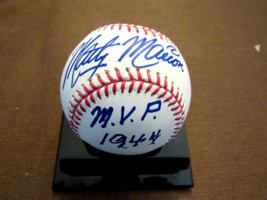 Marty Marion 1944 Mvp 3 X Wsc Stl Cardinals Signed Auto Oml Baseball Jsa Beauty - £93.47 GBP