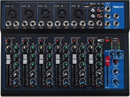 4/7 Channel Professional Powered Mixer Power Mixing Live Studio Audio, 7 Channel - $90.99