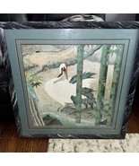 Crane With Bamboo 32x32 Vinyl Framed Print Japenese Artwork - €30,95 EUR