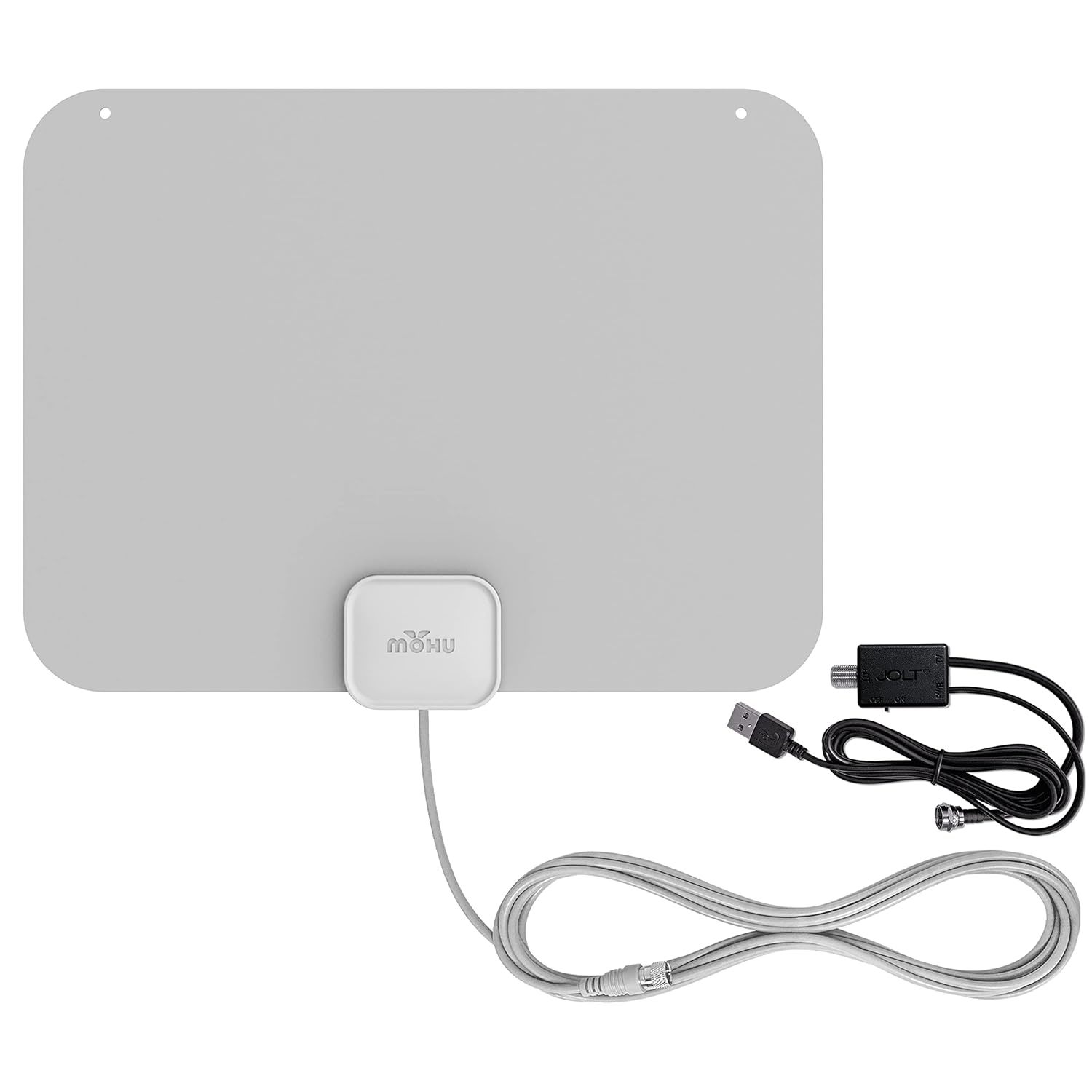 Mohu Leaf Amplified  Ultra-Thin Indoor TV Antenna, 60-Mile Range, Jolt Switch Am