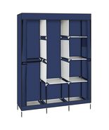 Closet Storage Organizer Rack Clothes Wardrobe Portable Zippered Shelves... - $47.56 CAD