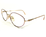 Christian Dior Eyeglasses Frames CD 3570 47O Red Gold Round Full Rim 55-... - £89.50 GBP