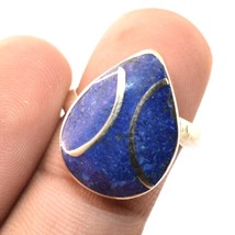 Lapis Lazuli Gemstone Handmade Bohemian Jewelry Nepali Ring Adjustable SA 2066 - £3.19 GBP