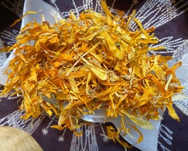 .5 oz Sunset Calendula Petals, Love Spell Divination, Happiness, Protection - $2.10