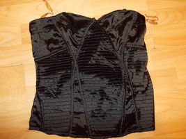 Womens black short sleeveless blouse Black short sleeve top blouse shirt  L - £3.83 GBP