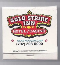 GOLD STRIKE HOTEL CASINO Boulder City, Nevada Matchbook - £2.20 GBP