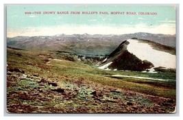 Snowy Range from Rollins Pass Moffat Road Colorado CO UNP DB Postcard Z2 - £3.07 GBP