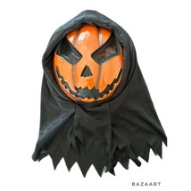 Halloween Horror Pumpkin Mask Plastic With Pump For Blood Pumping Mechan... - $14.84