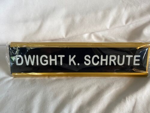 The Office Dwight K. Schrute Nameplate Desk TV Prop Replica Bam Geek Box... - $18.46