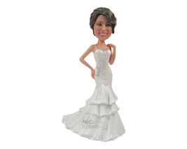 Custom Bobblehead Pretty Bride Wearing Smashing Wedding Gown - Wedding &amp; Couples - £67.39 GBP