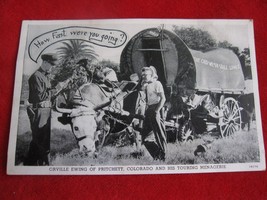 Vintage Post Card Orville Ewing of Pritchett,Co and his Touring Menagerie - £3.90 GBP