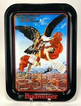 Vintage Budweiser Metal Serving Tray 1987 &quot;Modern Version of Ganymede&quot; E... - £29.80 GBP