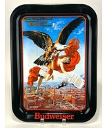 Vintage Budweiser Metal Serving Tray 1987 &quot;Modern Version of Ganymede&quot; E... - $706.71 MXN