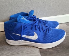 Nike Kobe AD Mid Basketball Shoes Signal Blue Silver White 942521-407 Me... - $100.62