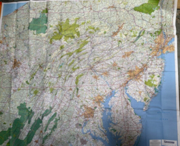 Mid-Atlantic States Laminated Wall Map (MIC) - $69.30