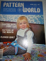 Pattern World April 1978 Needlework Quilt Sewing Crochet Patterns - £3.92 GBP