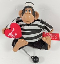 Russ Berrie Kathleen Kelly &quot;Prisoner of Love&quot; #2086 resin w bean bag ape... - £15.81 GBP
