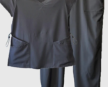 Centro Scrubs Unisex Medical Uniform - Top &amp; Pants Set AV9001 Grey Size ... - $37.99