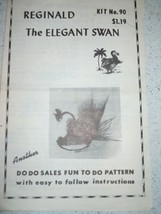 Reginald the Elegant Swan Pattern Leaflet 1960’s - £2.39 GBP