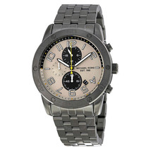 MICHAEL KORS Mercer Chronograph Gunmetal Dial Gunmetal Stainless Steel Watch - £95.92 GBP