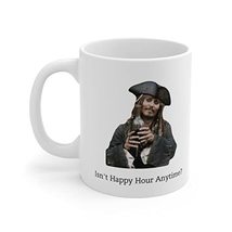 LaModaHome Johnny Depp Court Isn&#39;t Happy Hour Anytime? Jack Sparrow Accent Coffe - £15.79 GBP