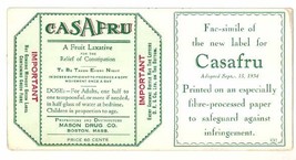 Casafru blotter mason Drug Boston MA vintage advertising - $260.02 MXN