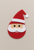 Create the magic of Christmas with this adorable Round Santa Claus Felt ... - $5.00