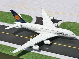 Lufthansa Airbus A380 D-AIMA GeminiJets GJDLH653 Scale 1:400 RARE - $1,768.41 MXN