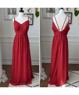 Azazie Burnt Orange Bridesmaid Formal Dress Gown 16 - €46,34 EUR