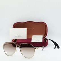 GUCCI GG1088S 002 Gold/Brown 61-14-140 Sunglasses New Authentic - $254.79