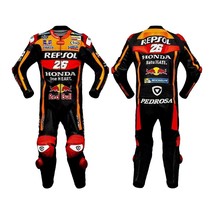 MARCMARQUEZ HONDA REPSOL ONE HEART BLACK MOTOCYCLE MOTORBIKE LEATHER RAC... - £241.36 GBP+