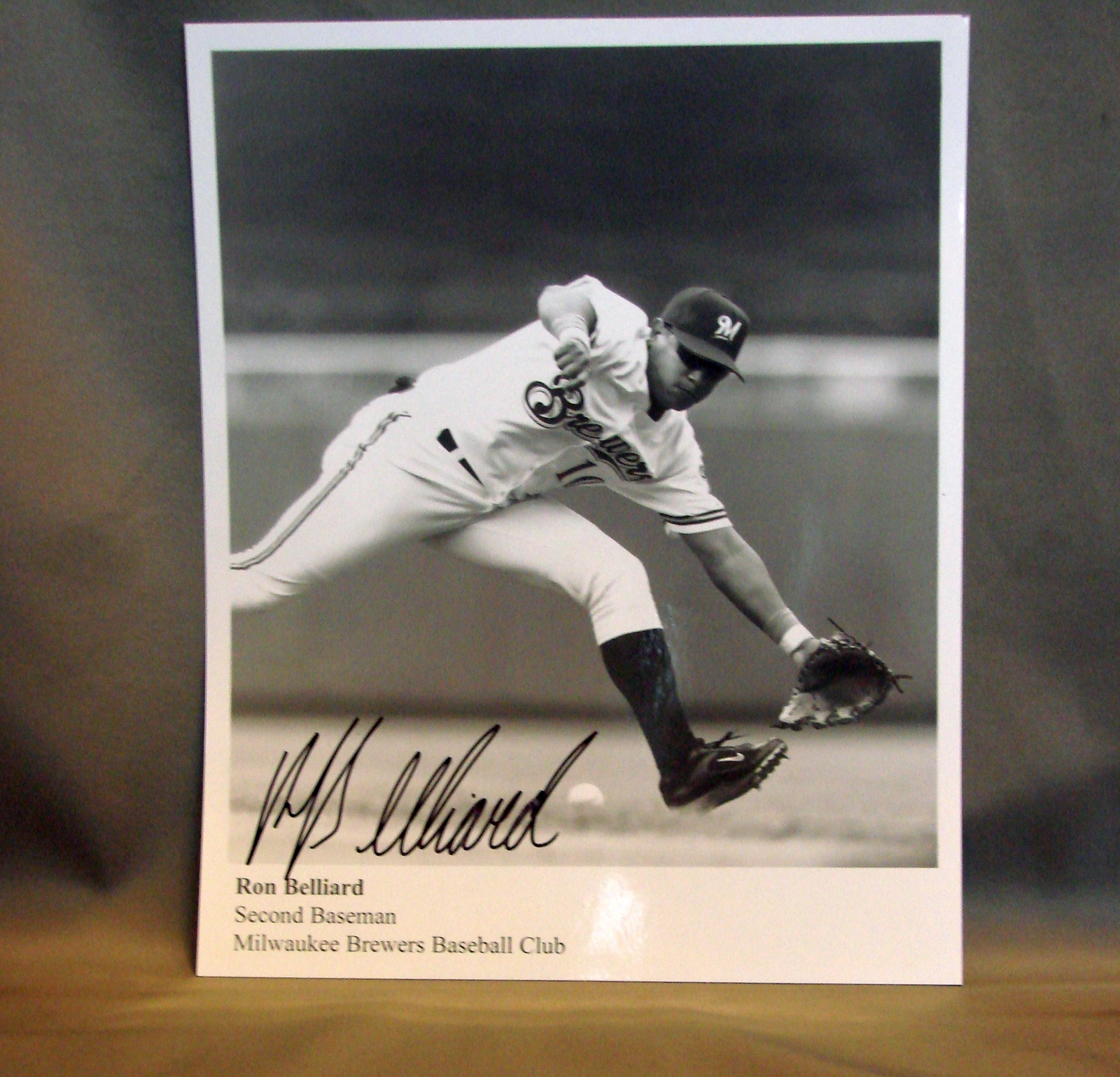 Ron Belliard Milwaukee Brewers, Autographed Photo 8 x10 BW - $5.99
