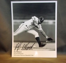 Ron Belliard Milwaukee Brewers, Autographed Photo 8 x10 BW - $114.02 MXN