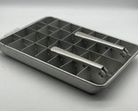 Double Ice Tray Quick Release Cube Vintage 1950s Frigidaire Quickube Alu... - £24.17 GBP