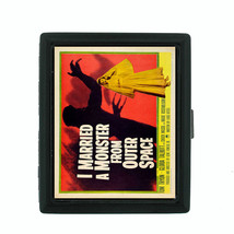 Vintage Monster Themed D11 Small Black Cigarette Case Smoking Card Money... - $13.81