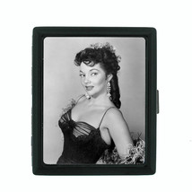 Vintage Saloon Ladies Themed D6 Small Black Cigarette Case Money Holder - $13.81
