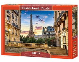 1000 Piece Jigsaw Puzzle, Walk in Paris at Sunset, Puzzle of France, cit... - $588.79 MXN